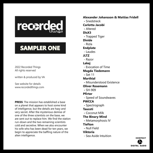 VA - Sampler One Recorded Things [RECT007]
